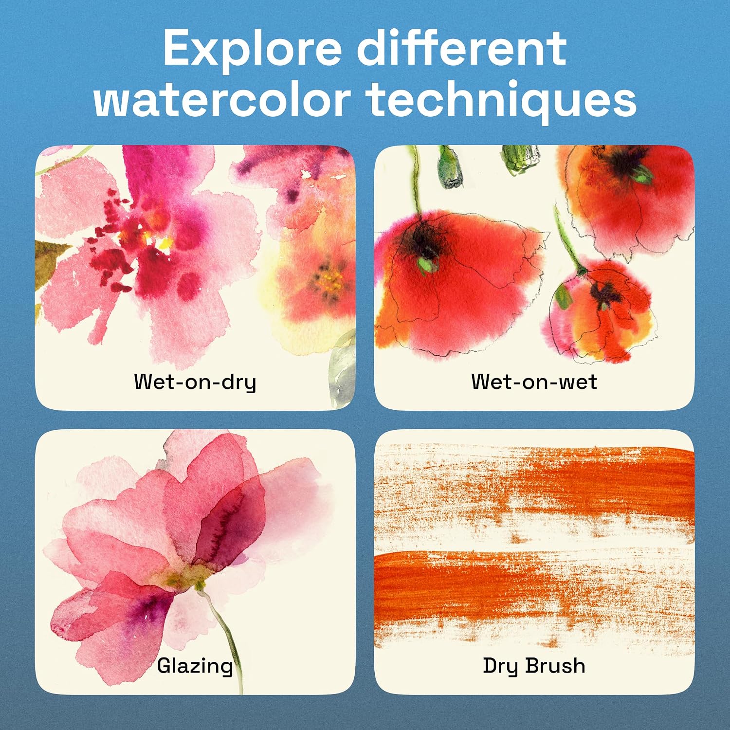 ARTISTRO Vivid Color Watercolor Paint Set - Portable Paint Art Kit with Palette and Brush Pens - Travel Water Color Set for Adults. Professionals. Kids - Art and Painting Supplies - Gift Idea | Portable Paint Art Kit. Travel Water Color Set. For Adults. Professionals. & Kids. Art & Painting Supplies. Gift Idea - Image 7