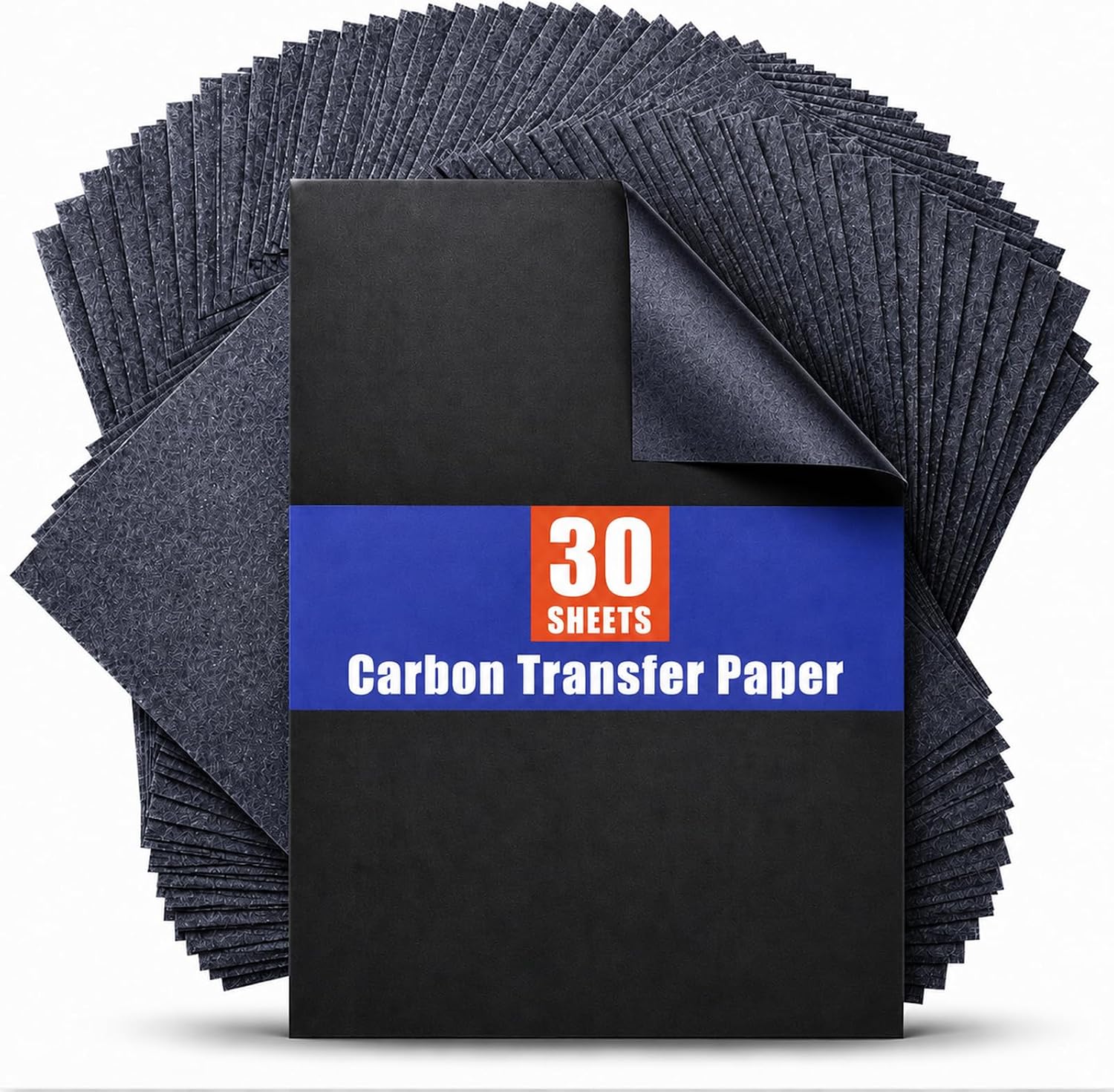 Carbon Paper for Tracing Graphite Transfer-Paper - PSLER 30 Pcs Black Graphite Paper for Tracing Drawing Patterns on Wood Projects Canvas Fabric Artist Lettering Sketch Drawing A4 8.27 X 11.81 Inch | Use with Tracing Paper. Dark Carbon Copy Paper for Drawing Patterns on Wood. Canvas. Fabric. Artist Lettering & Sketching