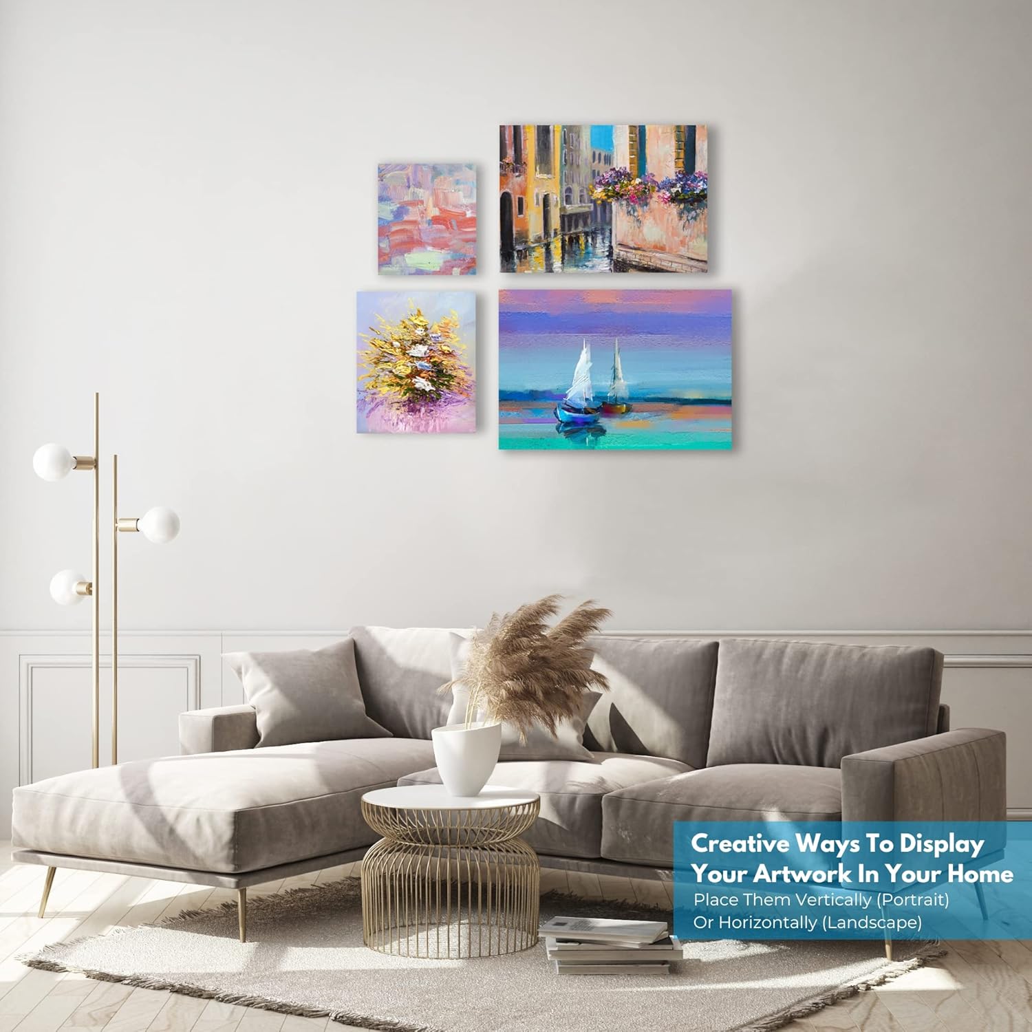 KEFF 24-Pack π£π₯ππ ππ¨π Canvas for Painting. 6 of 5x7. 8x10. 9x12.11x14 Painting Canvas Boards. Art Supplies for Adults & Kids - 100% Cotton Primed Canvases for Painting Acrylic. Oil. Watercolor - Image 5